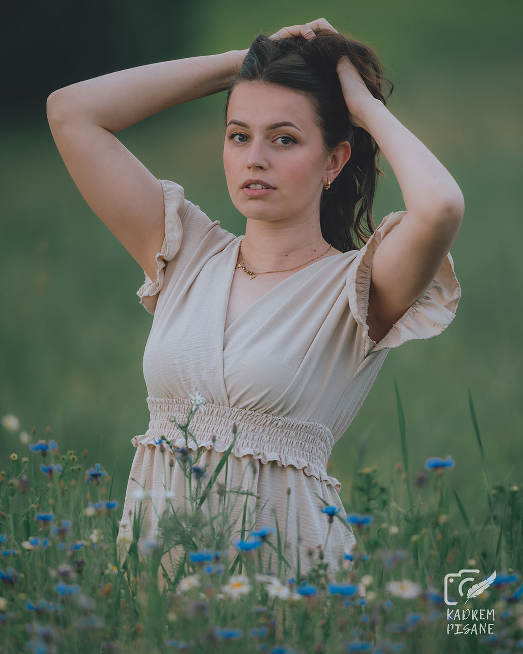 inspirująca sesja na łące