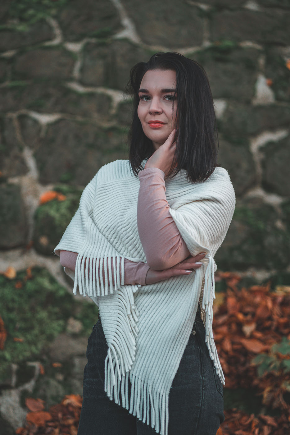 Jesienny outfit na sesję zdjęciową